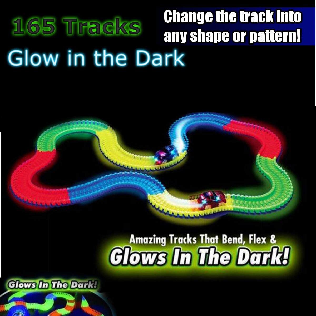 The Amazing Racetrack That Can Bend Flex Glow 11 Ft Speedway Assembly Toy Gift