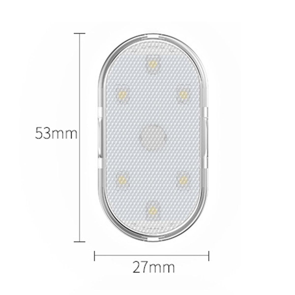 Design Car Light 7 Colors Magnetic Car Ambient Light Usb Rechargeable Pink