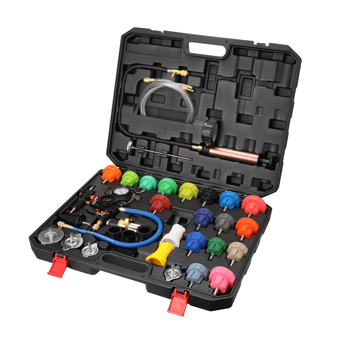 34-Piece Universal Radiator Pressure Tester Kit Automotive