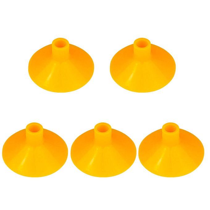 5PCS Kids Arrow Sucker Archery Rubber Suction Cup Target Bows Yellow