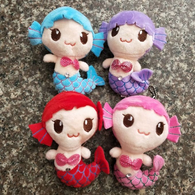 DM Plush Toys Gift For Baby Kids Girls Children Cute Lovely Mermaid Stuffed Doll-Pink