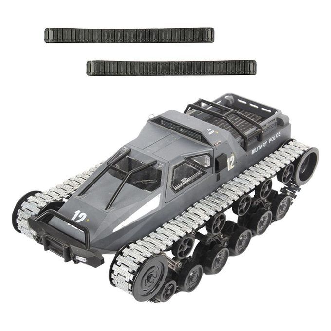 Toy Grade 1/12 RC Tank Car Kits With Metal Track DIY 2.4G Boys Gray