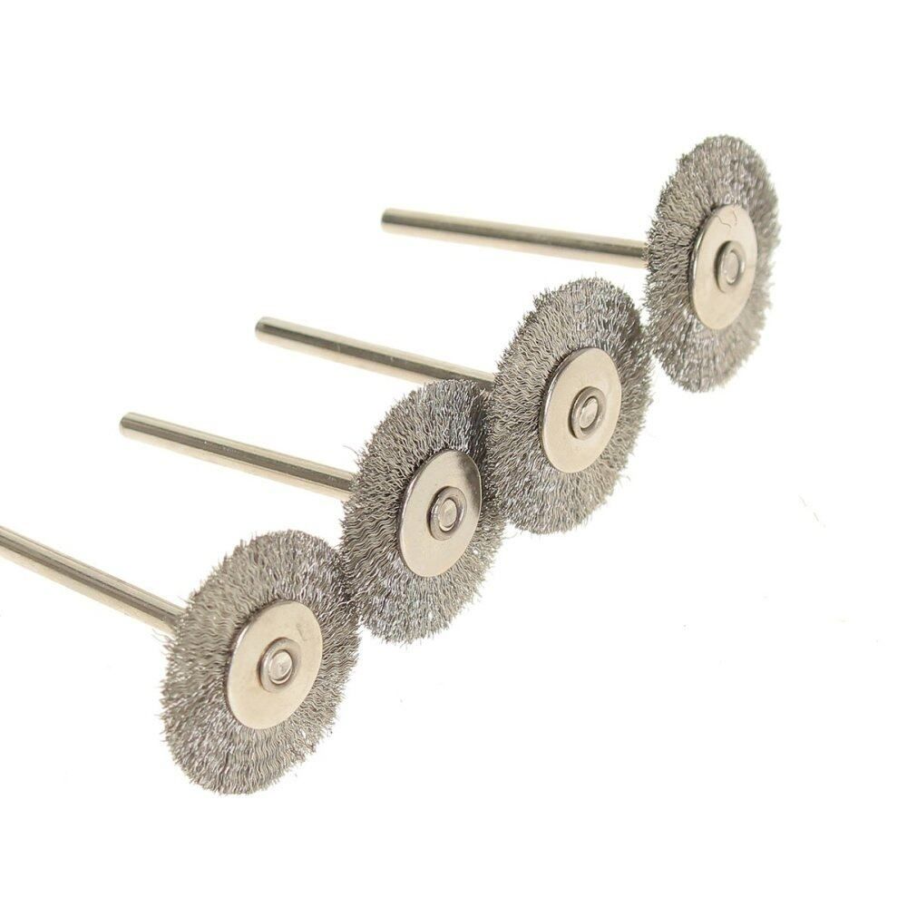 32PCS Wire Steel Brass Brush Brushes Wheel Set Accessory For Dremel Rotary Tool