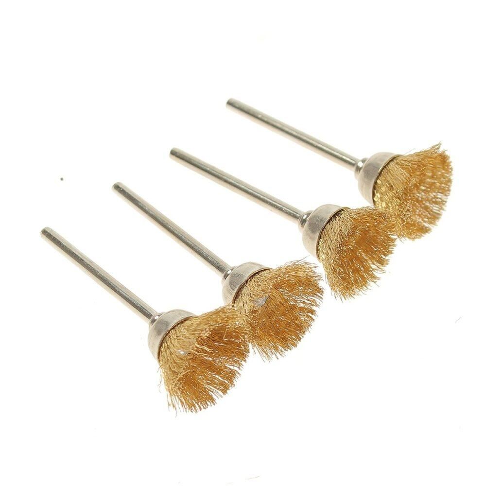 32PCS Wire Steel Brass Brush Brushes Wheel Set Accessory For Dremel Rotary Tool