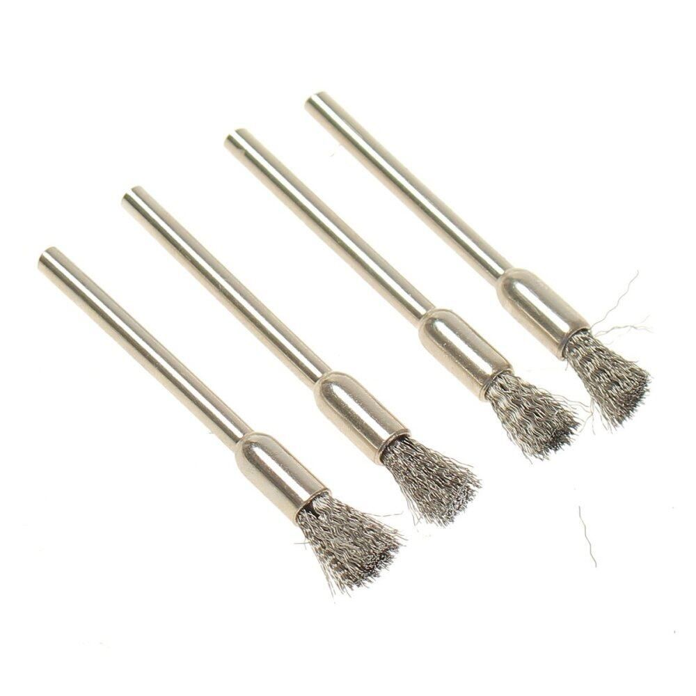 32PCS Wire Steel Brass Brush Brushes Wheel Set Accessory For Dremel Rotary Tool