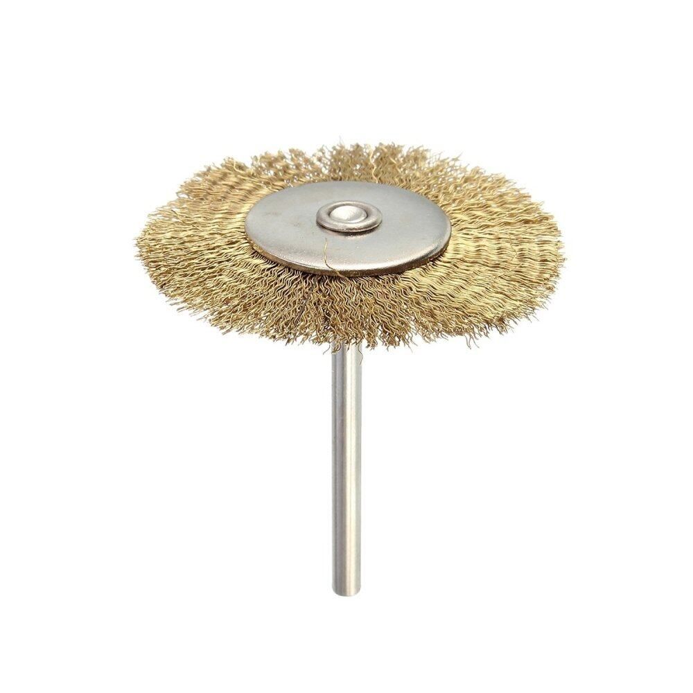 32PCS Wire Steel Brass Brush Brushes Wheel Set Accessory For Dremel Rotary Tool