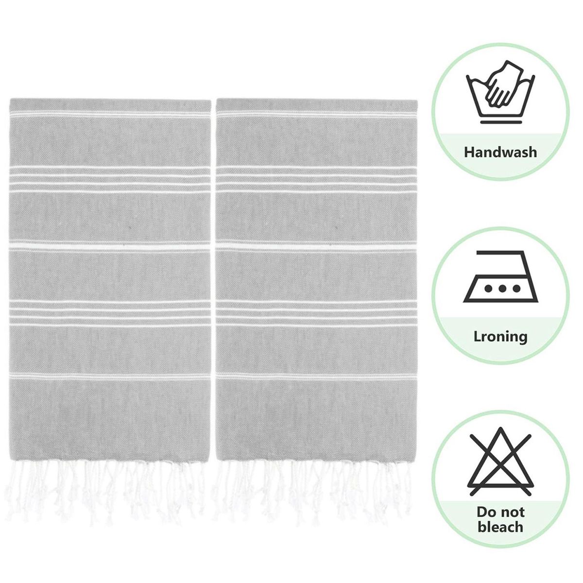 Outdoor Towel Quick Dry Body Towel Light Grey