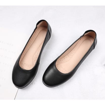 Ladies Court Shoes - Black