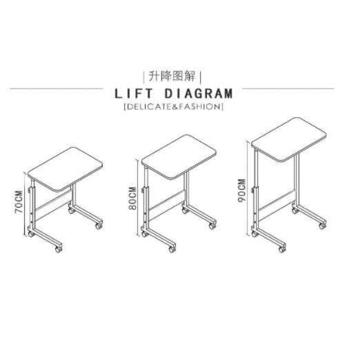 Adjustable Laptop Table With Wheels
