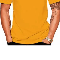 Swimming Print T-Shirts - Yellow