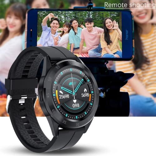 Y10 Waterproof Heart Rate Blood Pressure Monitor Fitness Tracker Smart Watch-black