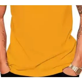 Upp Circle Print T-Shirts - Yellow
