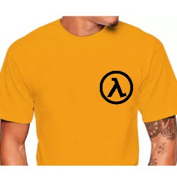 Upp Circle Print T-Shirts - Yellow