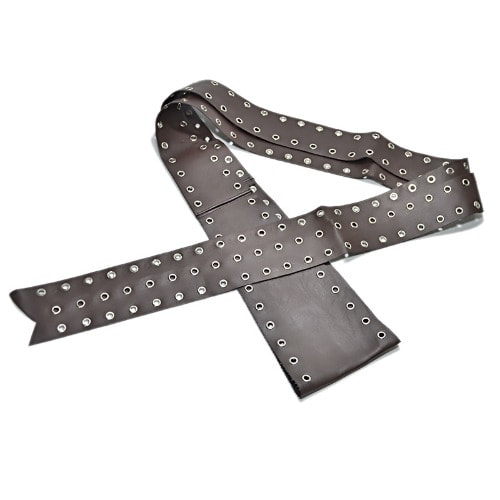 Wild Leather Perforated Wide Belt