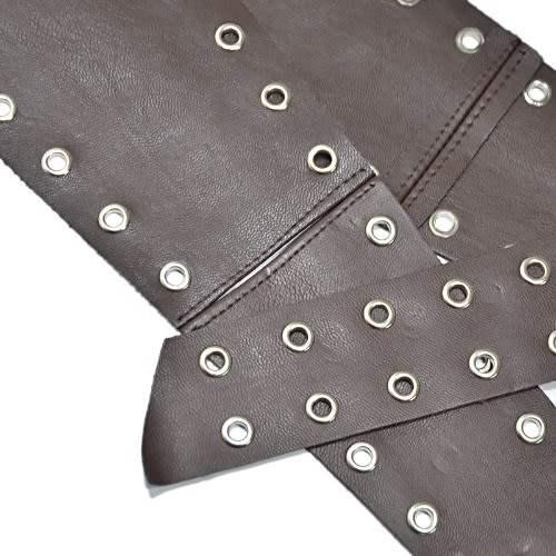 Wild Leather Perforated Wide Belt