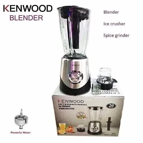 6 Blades Ice Crusher Blender With Grinder - Stainless Steel - 2 In 1