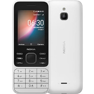 6300 - 4G LTE - Dual Sim - 4GB ROM - VGA Camera - WiFi - Fm Radio - 1500mAh - White