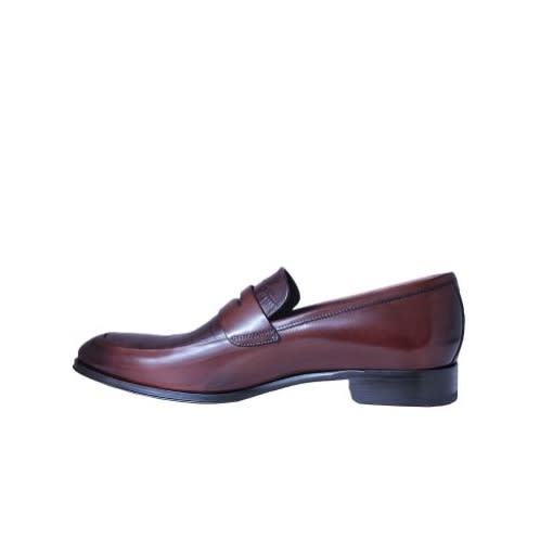 Plain And Patterned Calfskin Shoe