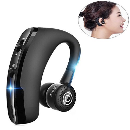 V9 Wireless Bluetooth Earphone With Mic- Black