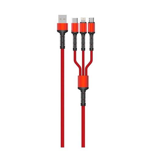 3 In 1 Fast Charge Cable 1.2m 3.4a Lc93