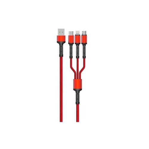 3 In 1 Fast Charge Cable 1.2m 3.4a Lc93