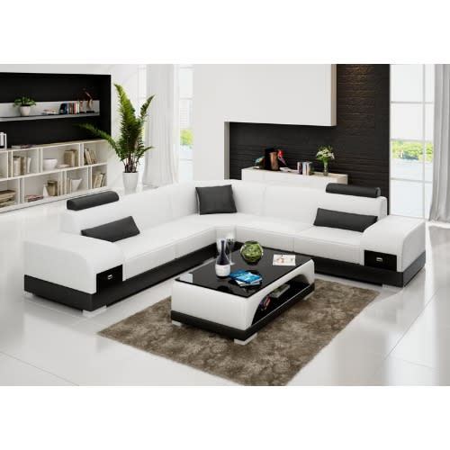 L-shape Leather Anta Sofa