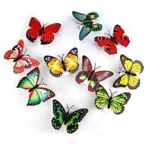 Colourful Butterfly Decolight -12pcs