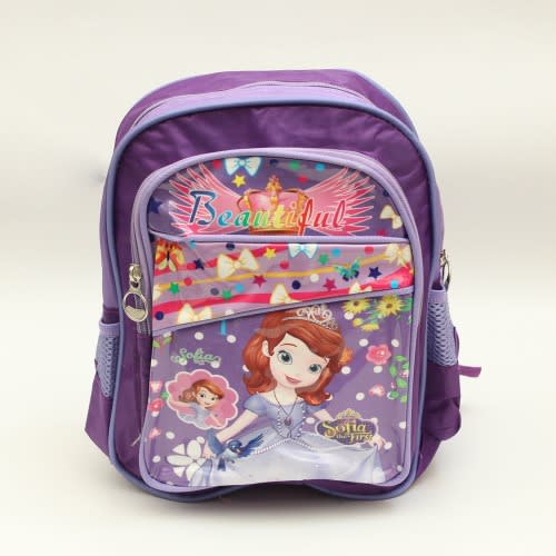 Sofia Cartoon School Bag For Kids - (26cm*13cm*32cm)
