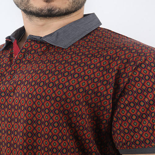Bunt Umber Polka Polo Shirt - Brown