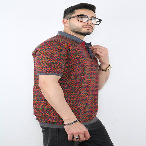 Bunt Umber Polka Polo Shirt - Brown