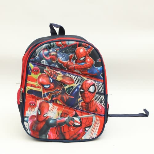 3D Embossed Spiderman Character School Bag For Kids - (26cm*13cm*32cm)
