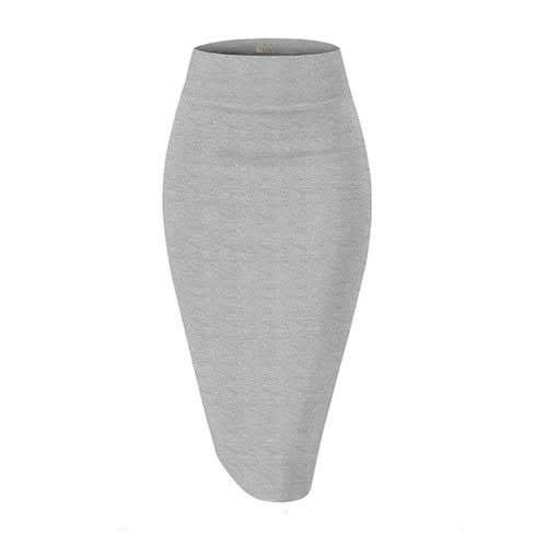 3 In 1 High Waist Bodycon Pencil Skirts - Black, Navy Blue And Grey