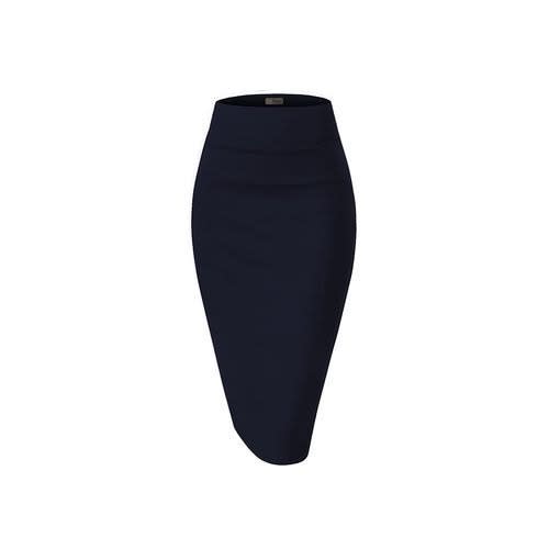 3 In 1 High Waist Bodycon Pencil Skirts - Black, Navy Blue And Grey