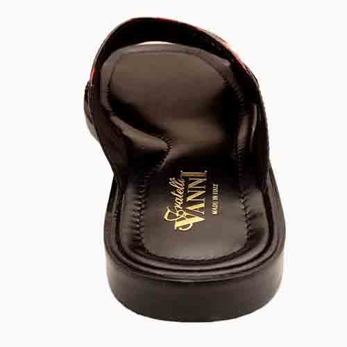 Black And Wine Slippers