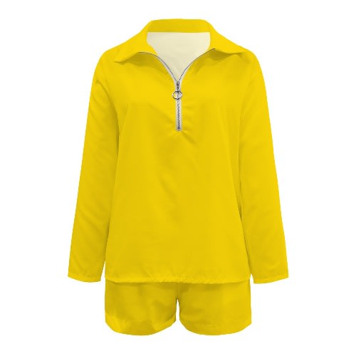 Long Sleeve Shirt And Shorts Set