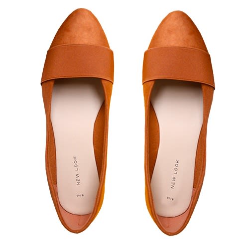 Women Latest Suede Flat Shoes - Brown