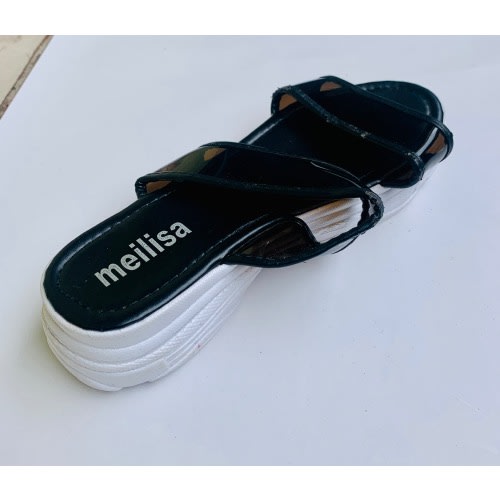 Women’s Wedge Slippers- Black