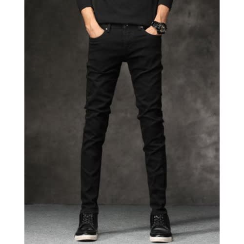 Plain Black Jeans For Men