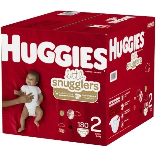 Little Snugglers Diapers Size 2 - 180 count