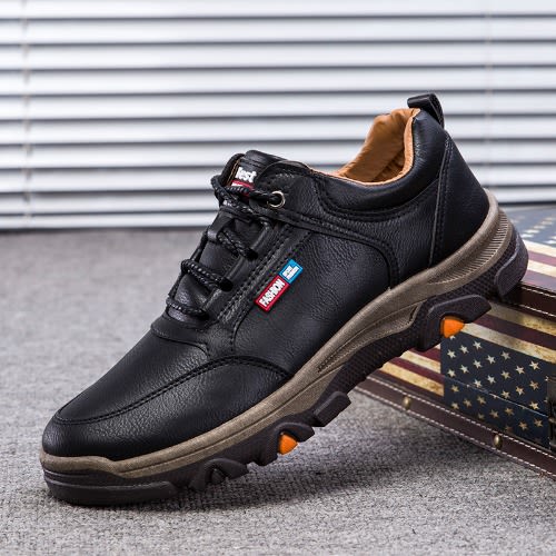 Walking Oxford Shoes - Black