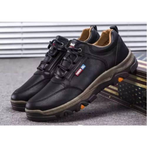 Walking Oxford Shoes - Black