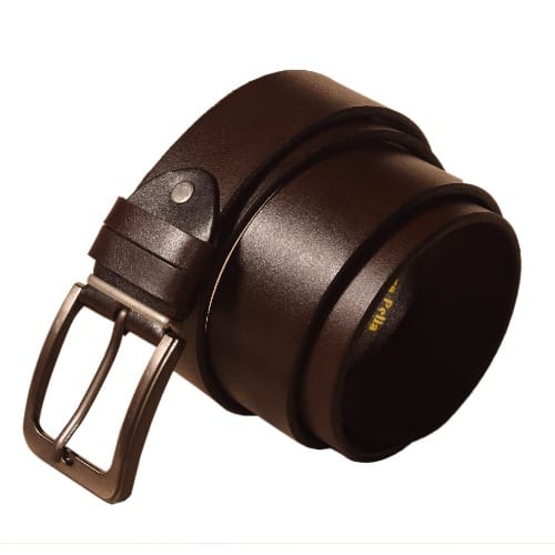 Pure Leather Belt - Black & Brown - 2pcs