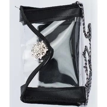 Transparent Leather Bag With Accessory