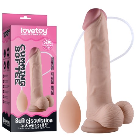 Soft Ejaculation Cock With Ball 8''