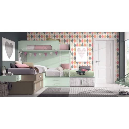Burnwell Youth Room With Modern Bunk Beds 1