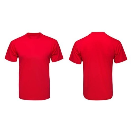 Plain Red Round Neck T-shirt
