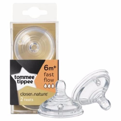Closer To Nature 2 Fast Flow Bottle Teats - 6m+