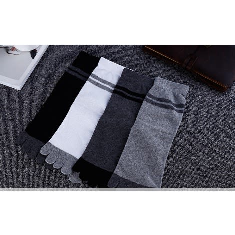 Five Toe Running, Exercise And Casual Socks - Dark Grey