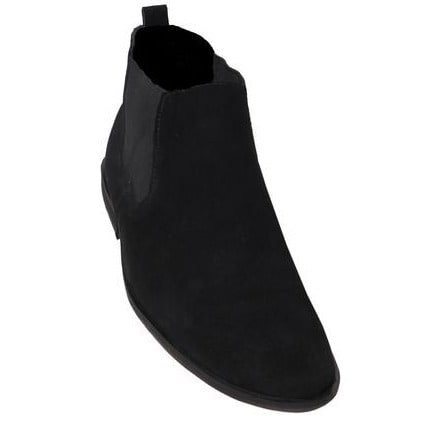Suede Chelsea Boots - Black