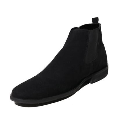 Suede Chelsea Boots - Black